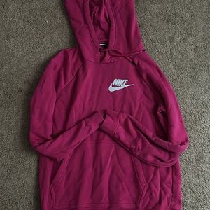 Nike Fuchsia Hoodie with Logo